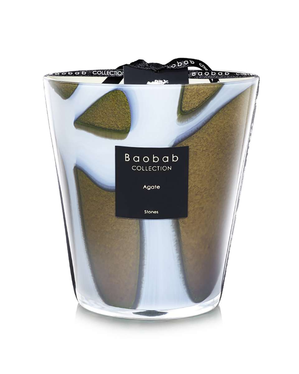 Max Stone Agate Scented Candle, 6.3"